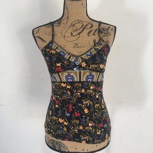 Japanese-style floral tank top